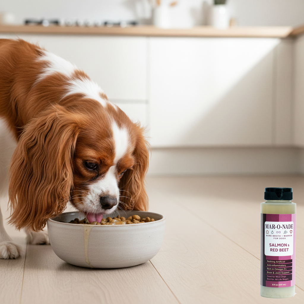 Salmon & Red Beet Bone Broth + Marrow for Dogs